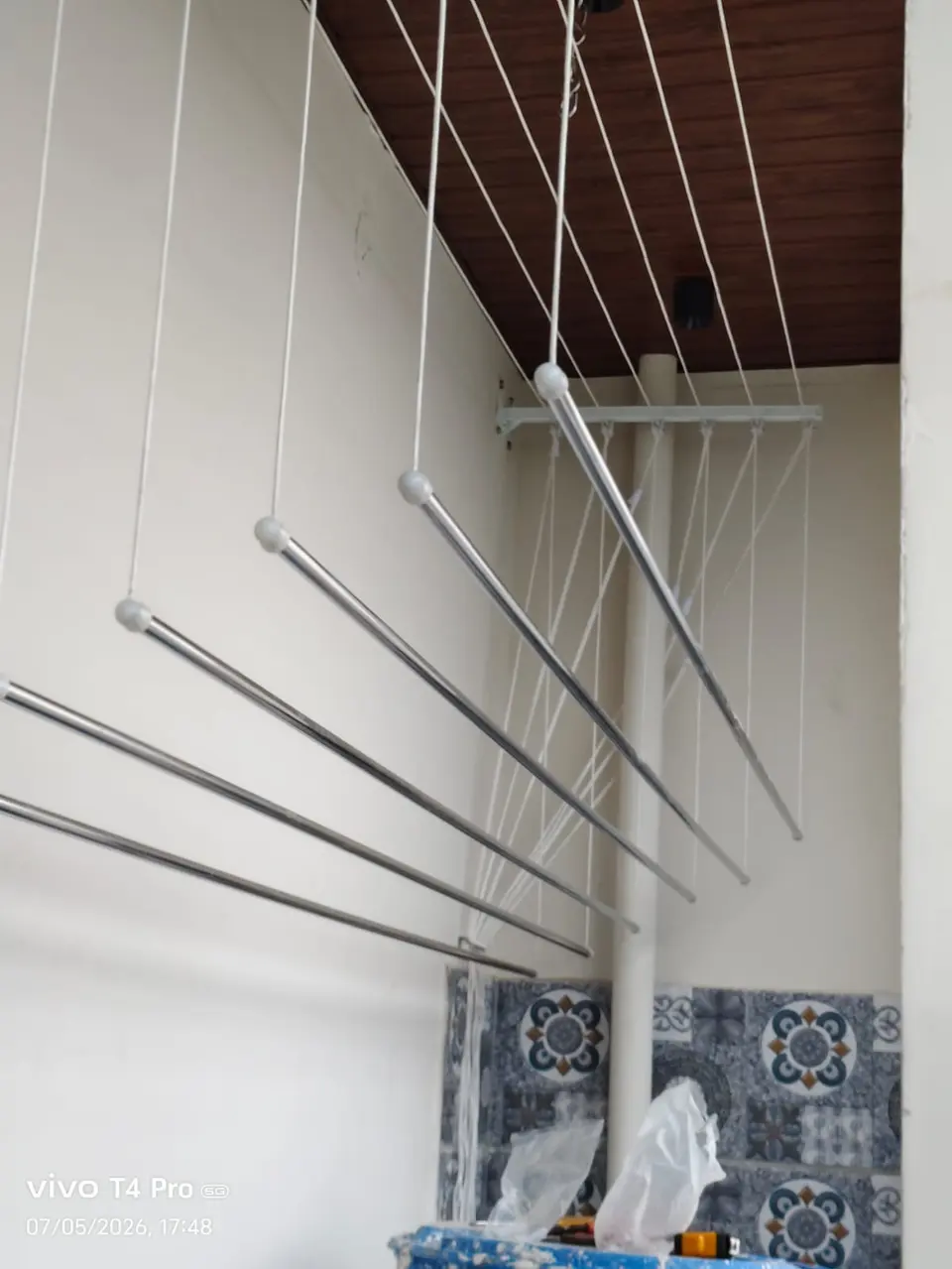 Ceiling Cloth Hangers installation photo 4